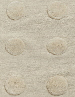 Kohta Flatweave Wool Rug Swatch by Sarah Sherman Samuel, Ivory