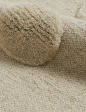 Kohta Flatweave Wool Rug Swatch by Sarah Sherman Samuel, Ivory