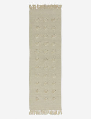 Kohta Flatweave Wool Rug Swatch by Sarah Sherman Samuel, Ivory