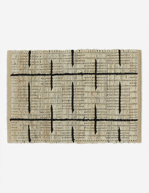 Kori stitch pattern natural fiber small area rug