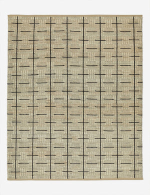 Kori stitch pattern natural fiber area rug