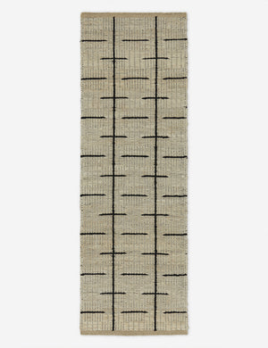 Kori stitch pattern natural fiber runner rug