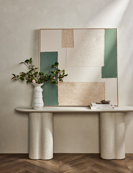 Patchwork Green Wall Art by Visual Contrast