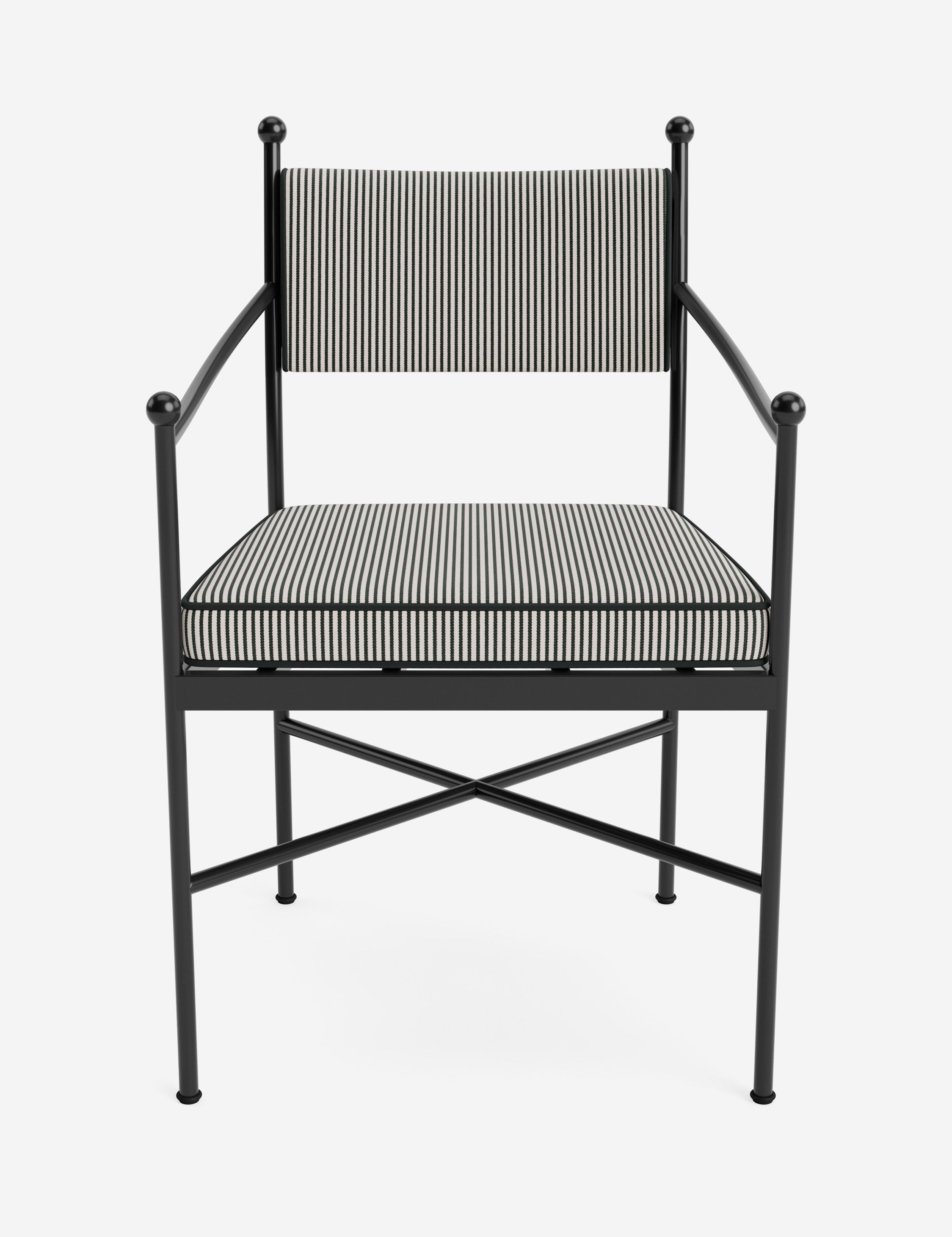 #Leni-Outdoor-Dining-Arm-Chair-Cushion-(Color)::perennials-jake-stripe-black-tie-canvas-black
