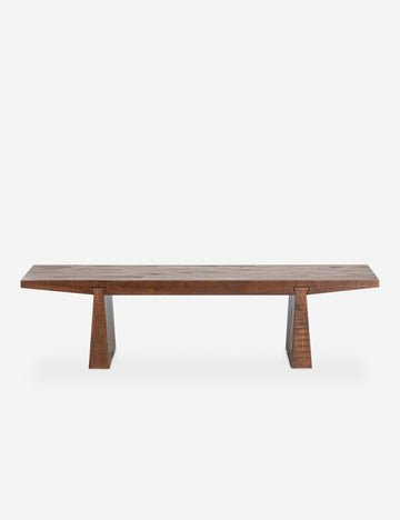 #color::walnut | Mclain sculptural reclaimed wood coffee table