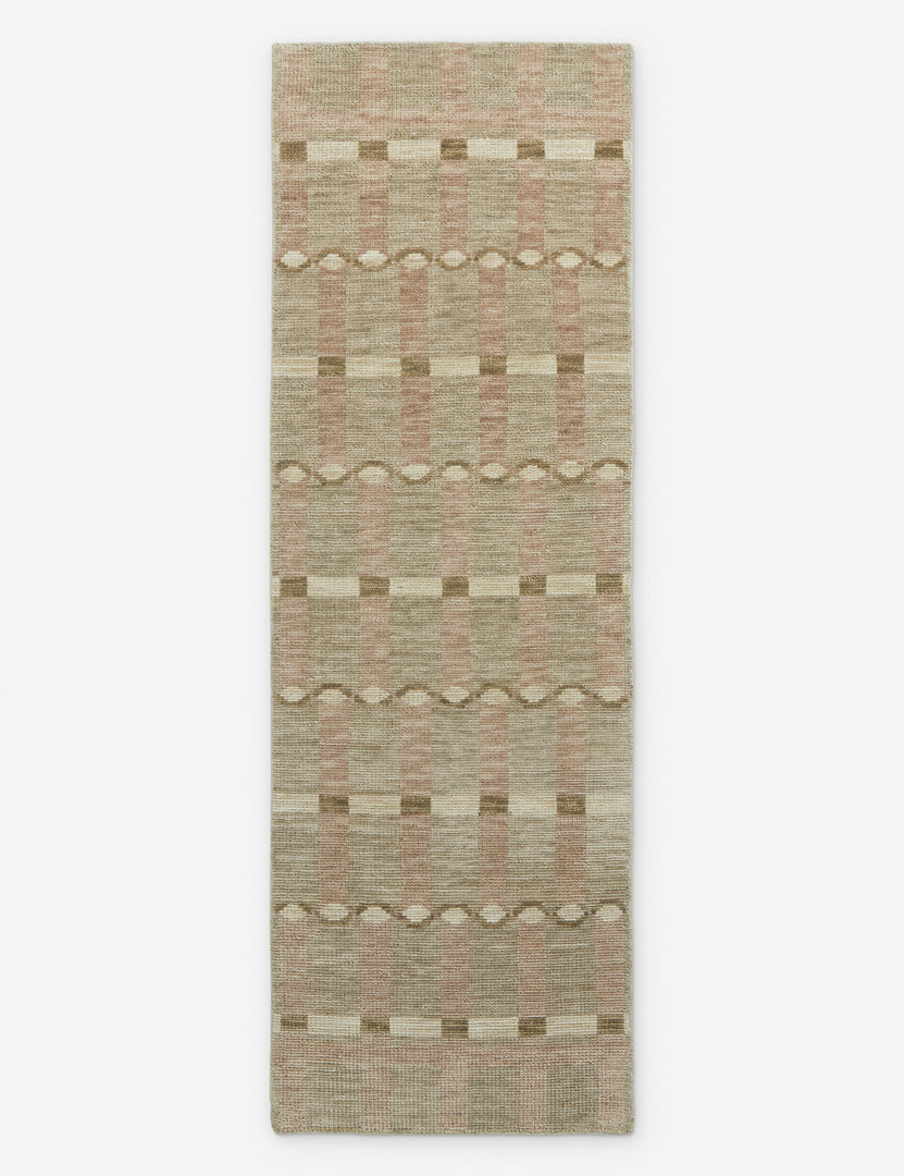 #size::2-6--x-8--runner | Lalan hand-knotted geometric pattern wool runner rug.