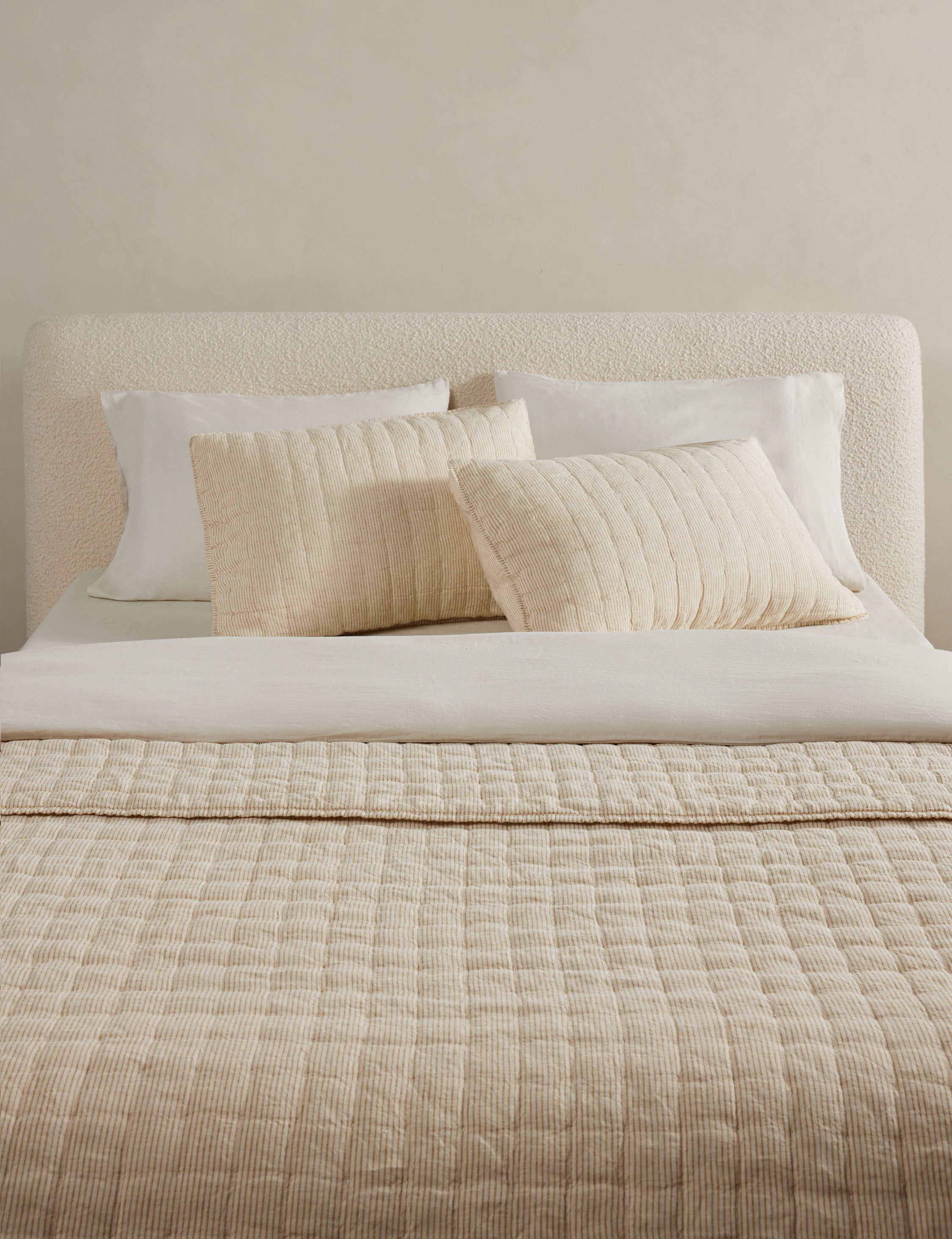 Sarah Sherman Samuel Lammin Linen Quilted Coverlet - Thumbnail 3