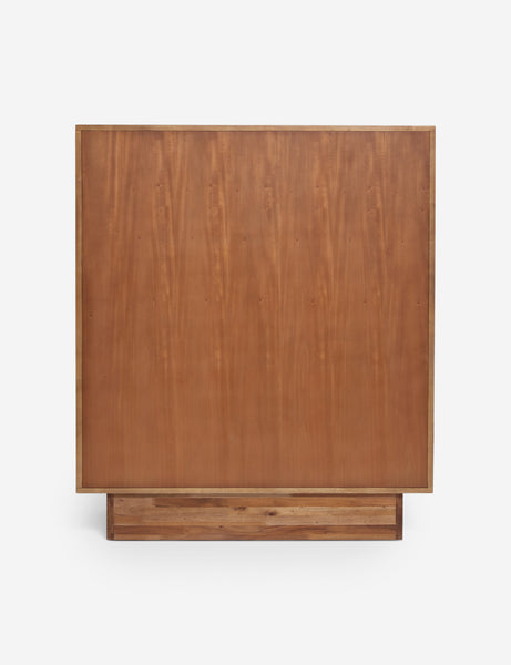 #color::russet | Back of the Lee blockwork design tall dresser