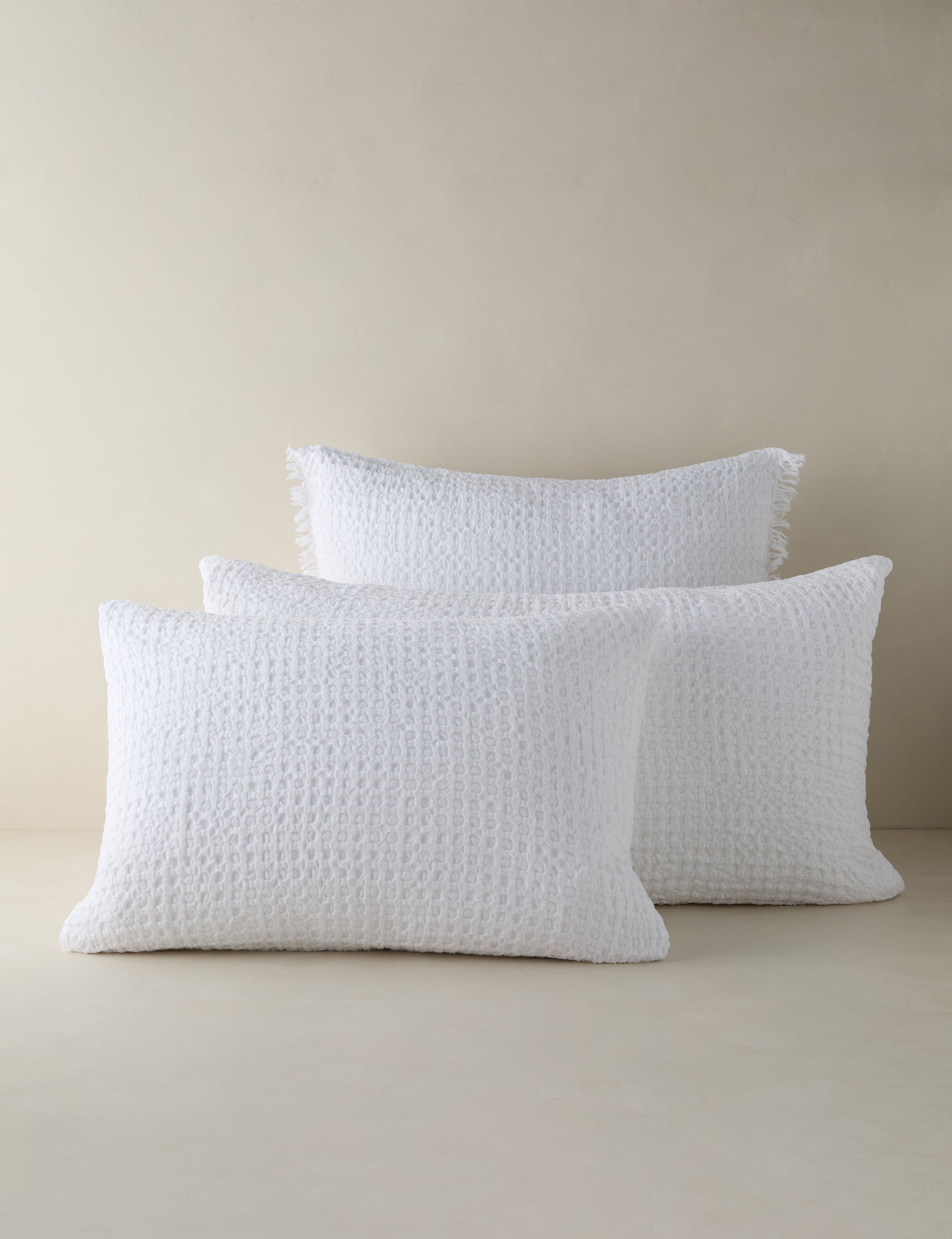Lenora Textured Cotton Linen Sham - Thumbnail 2