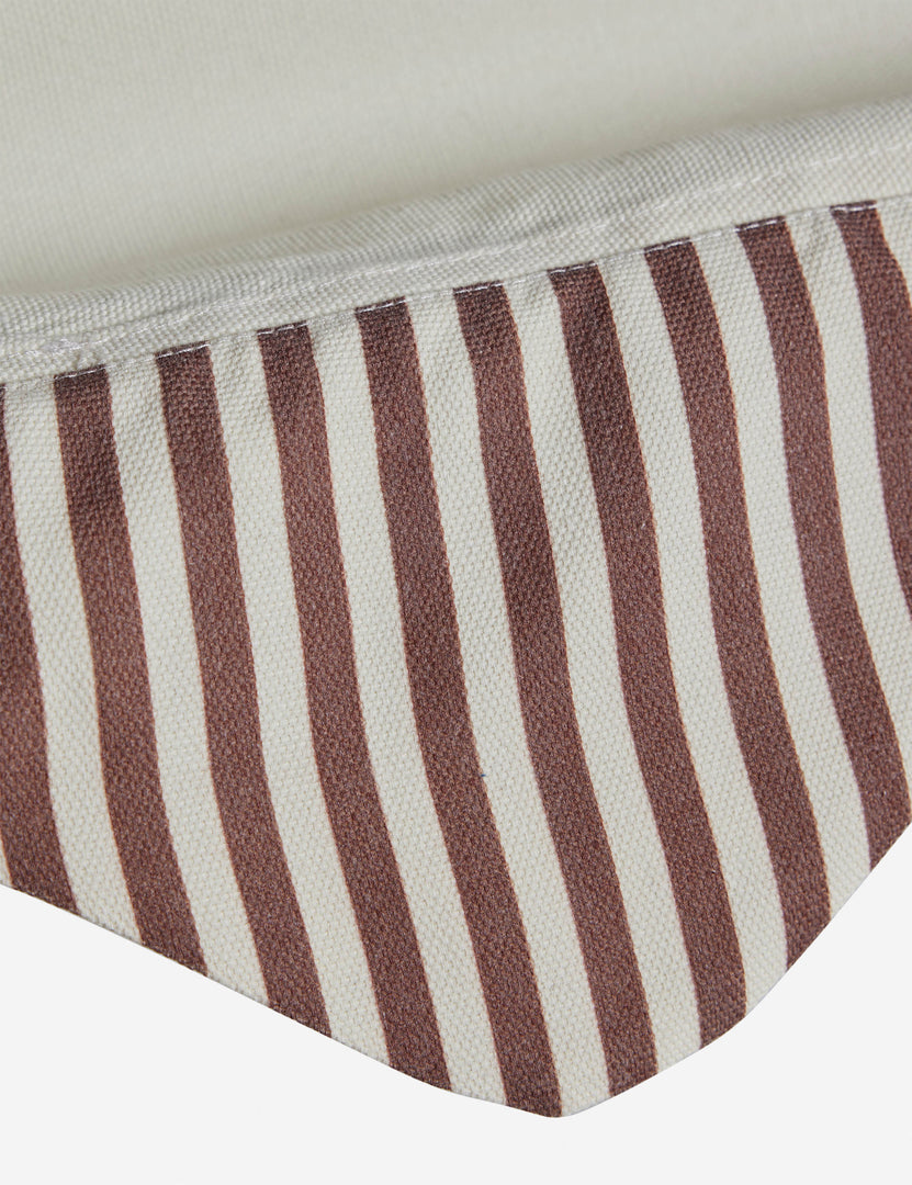 #color::cream | Close up of the stripe detailing of the Levata Striped Hammock by Sarah Sherman Samuel