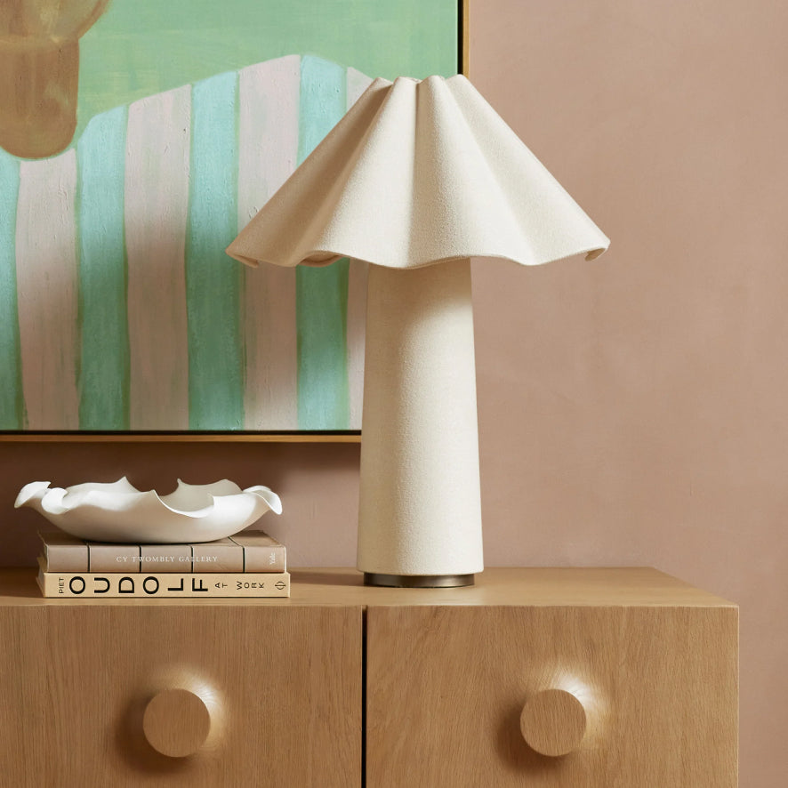 Sculpted Brass Floor Lamp