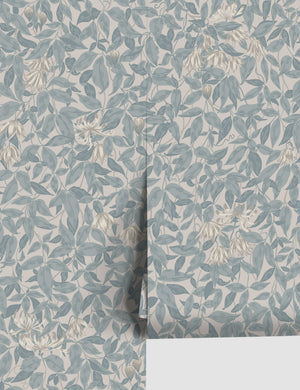 Scalamandre Linnea Wallpaper by Sandberg, Misty Blue - Swatch