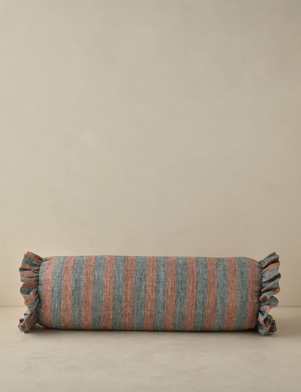 Amaroso Striped Linen Bolster Pillow