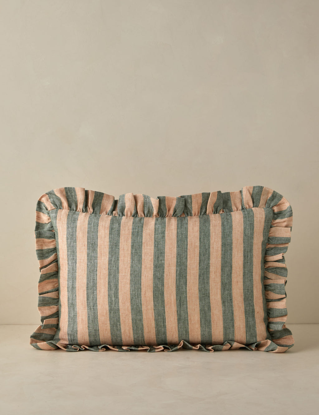 Amaroso Linen Ruffle Pillow w/ Insert