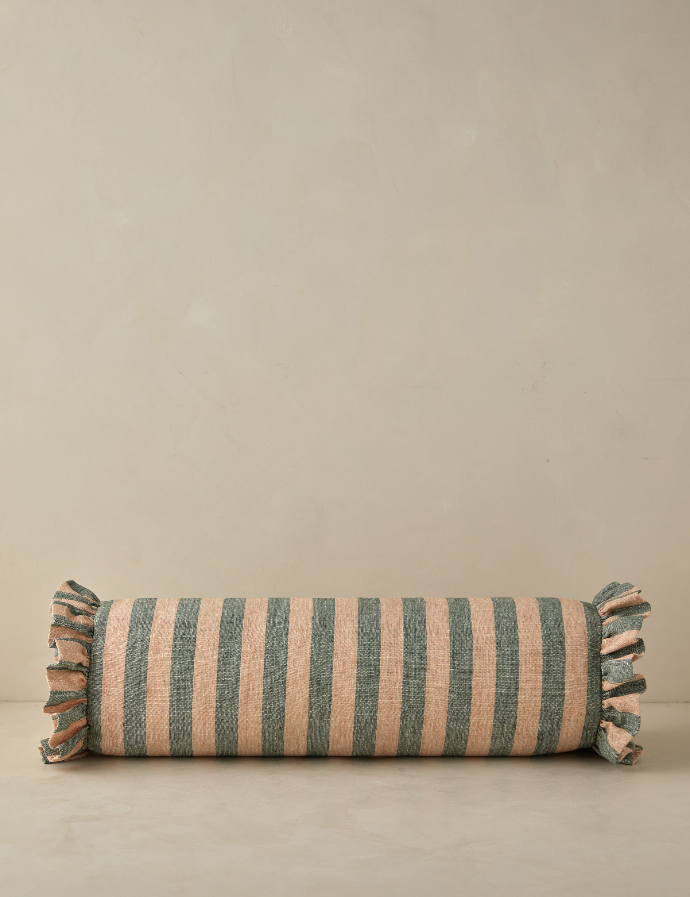 Grand Linen Bolster - Indigo