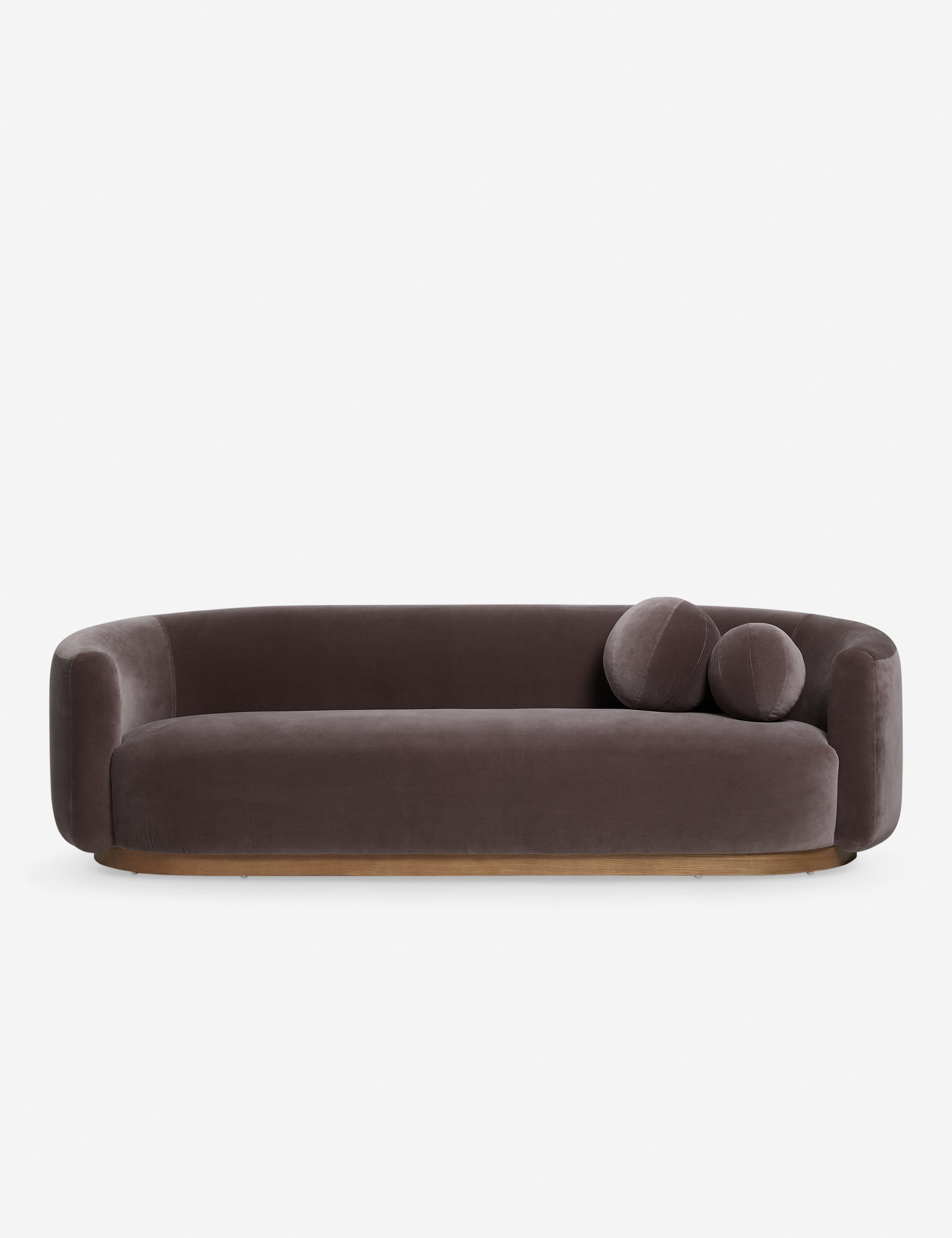 Open Box: Lowry Sofa, Mink Velvet