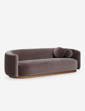 Open Box: Lowry Sofa, Mink Velvet