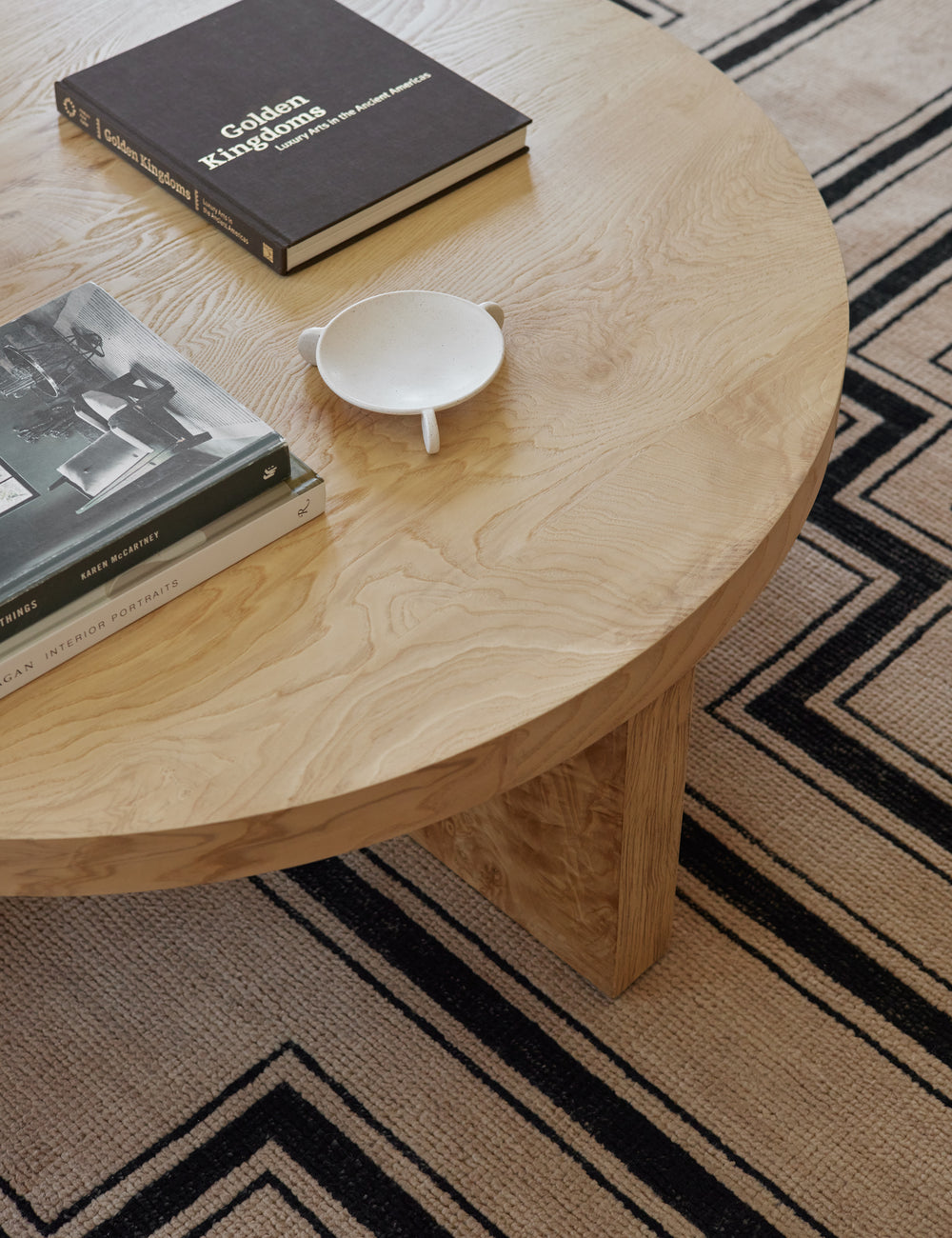 Round Burl Coffee Table - D8
