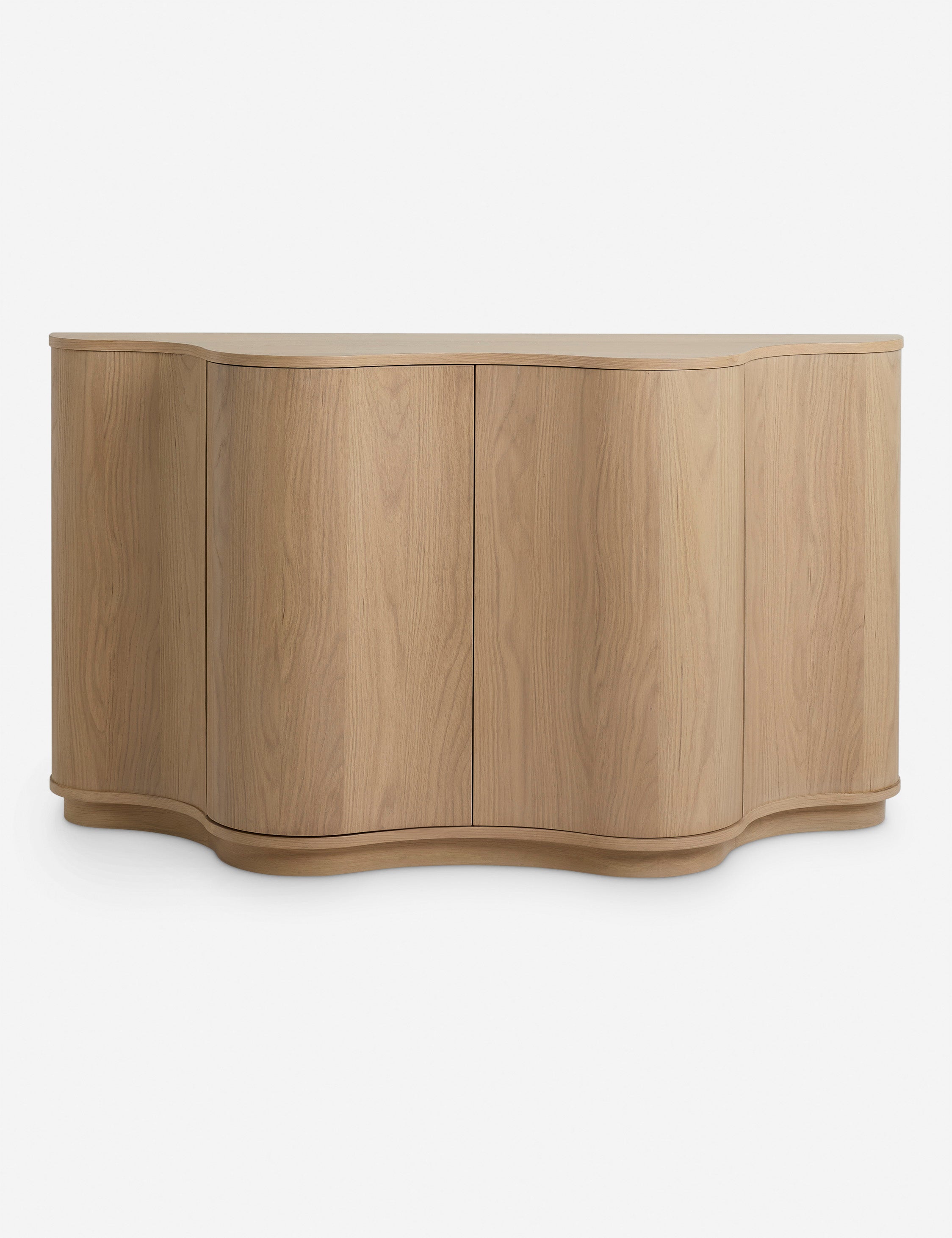 #color::natural | Cora half-moon, wavy light-wood Sideboard by Lolly Lolly Ceramics