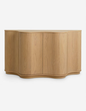 Cora half-moon, wavy light-wood Sideboard by Lolly Lolly Ceramics
