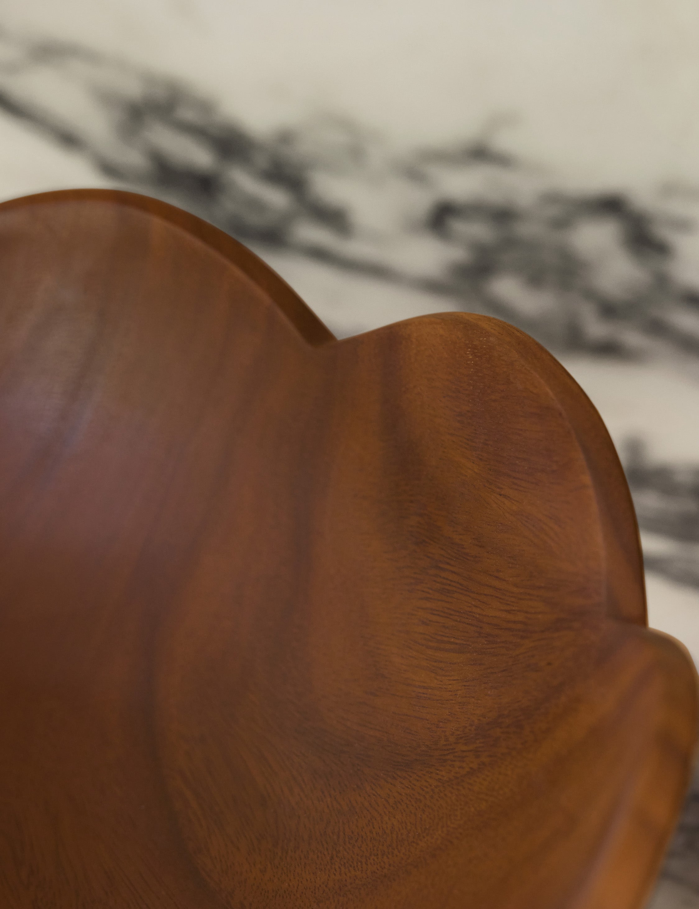 Scalloped Wood Bowl - Thumbnail 5