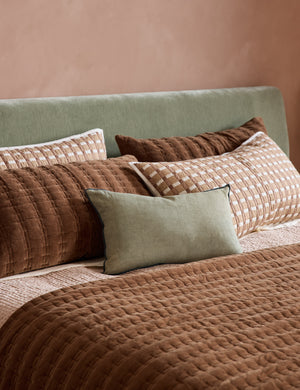 Ogilvy Cotton Quilted Sham : Blush / Euro