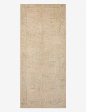 Vintage Turkish Hand-Knotted Wool Runner Rug No. 606, 4'11" x 11'5"