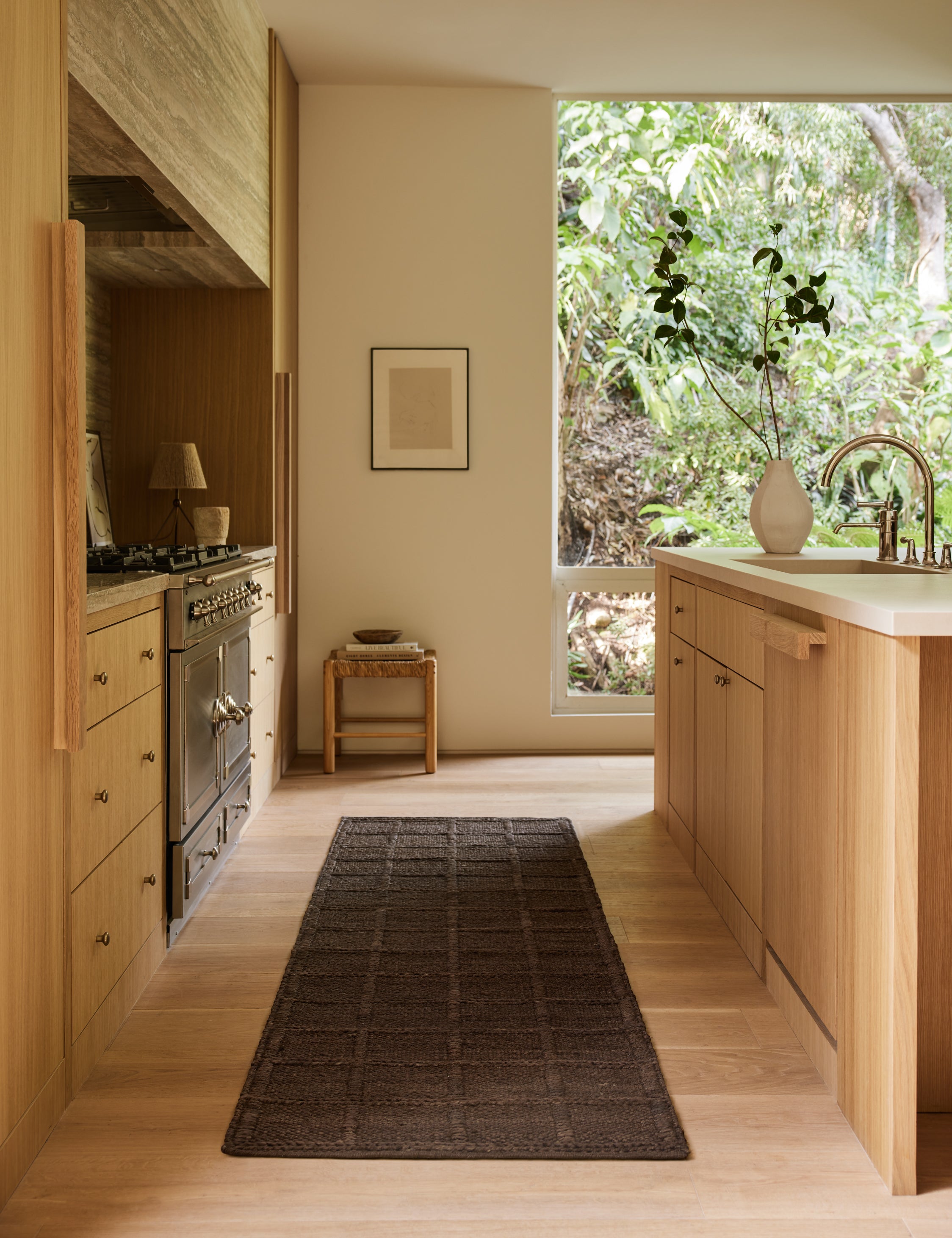 Harper Braided Jute Grid Rug by Jake Arnold