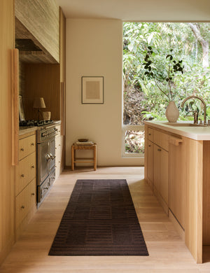Shere Handwoven Indoor/Outdoor Rug Swatch by Sarah Sherman Samuel, Brown