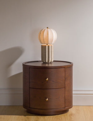 Newport Side Table by Button Atelier x Co.House Designs : Brown Oak