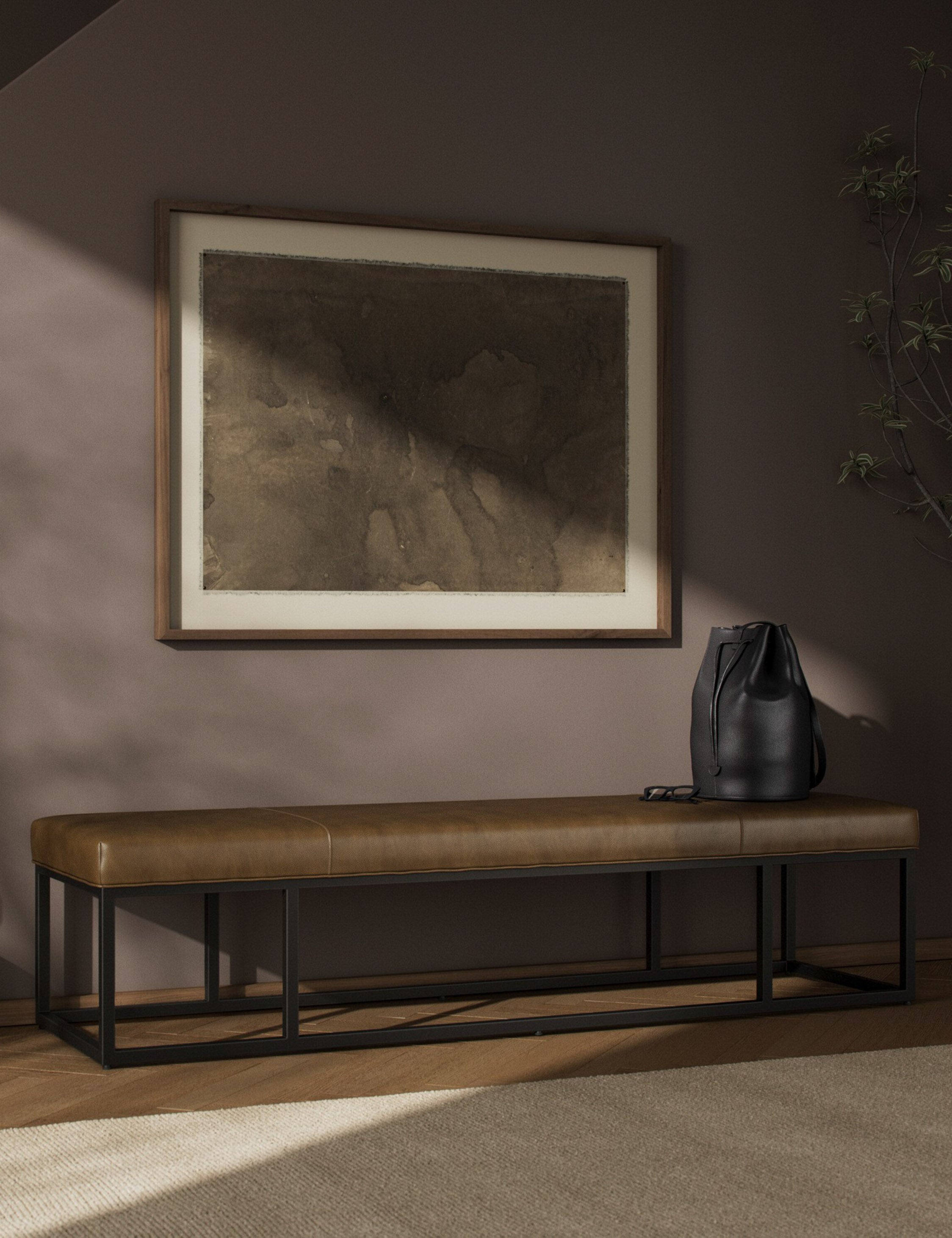 Kabina Leather Bench - Thumbnail 4