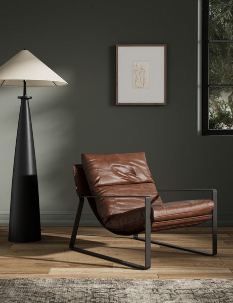 Marlyne Leather Accent Chair