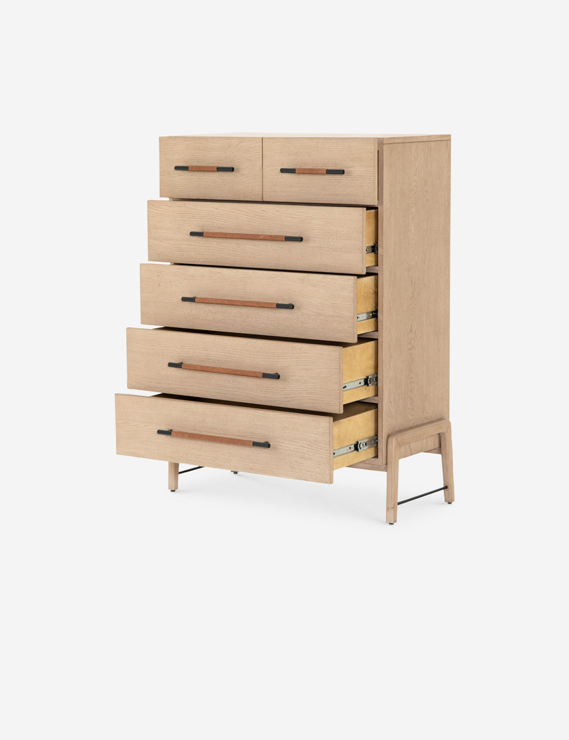 Rosedale 6 Drawer Tall Dresser - Yucca Oak - Four Hands