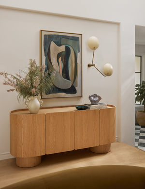 Sereno 2-Light Plug-In Sconce : Cream and Brass