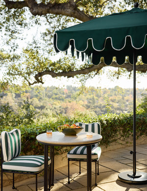 Napoli 6' Square Outdoor Umbrella : Natural / Black Pole