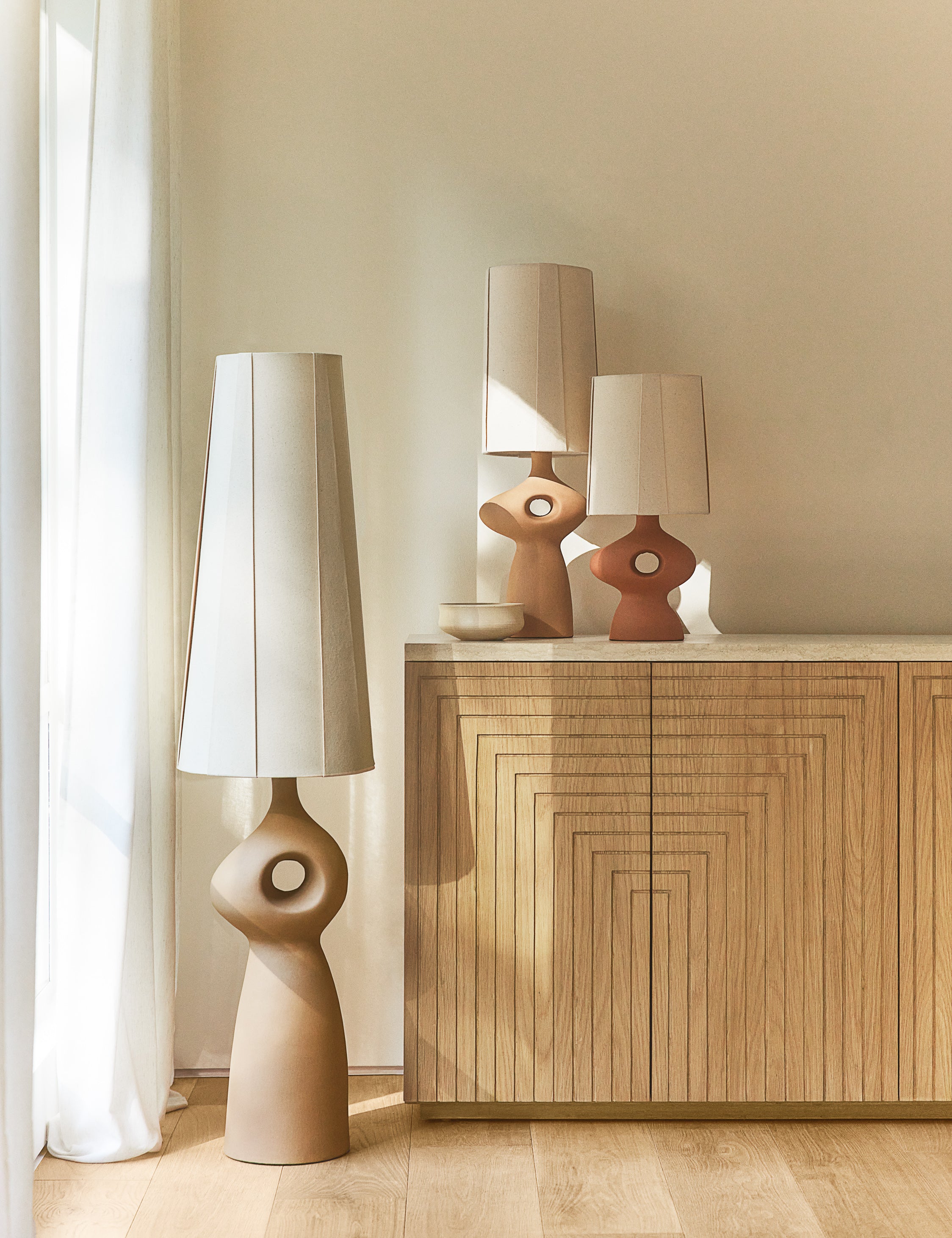 Rhodes Sculptural Ceramic Floor Lamp