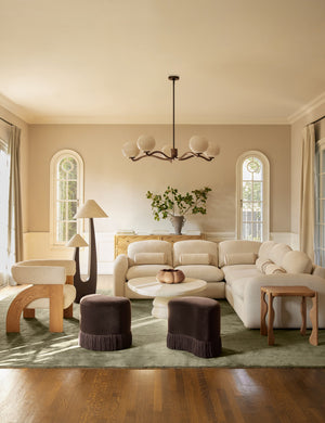 Sutton Hand-Loomed Rug Swatch by Aimee Song, Deep Sage