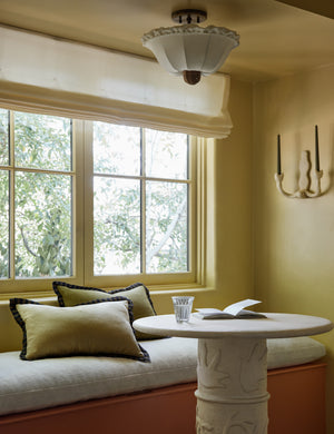 Rajaa Pillow by Sarah Sherman Samuel : Ivory / Lumbar