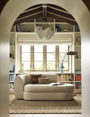 Buckley Chaise : Olive Performance Linen