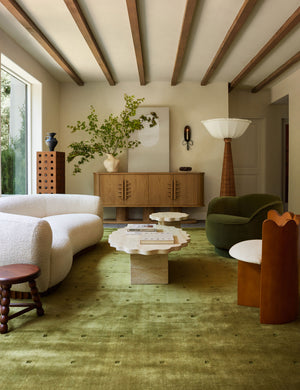 Fern Swivel Chair by Sarah Sherman Samuel : Verde Velvet