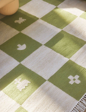 Noam Indoor / Outdoor Rug Swatch by Sarah Sherman Samuel, Mint