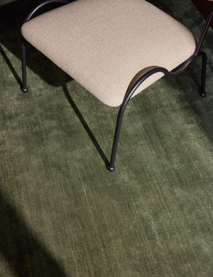 Sutton Hand-Loomed Rug Swatch by Aimee Song, Deep Sage
