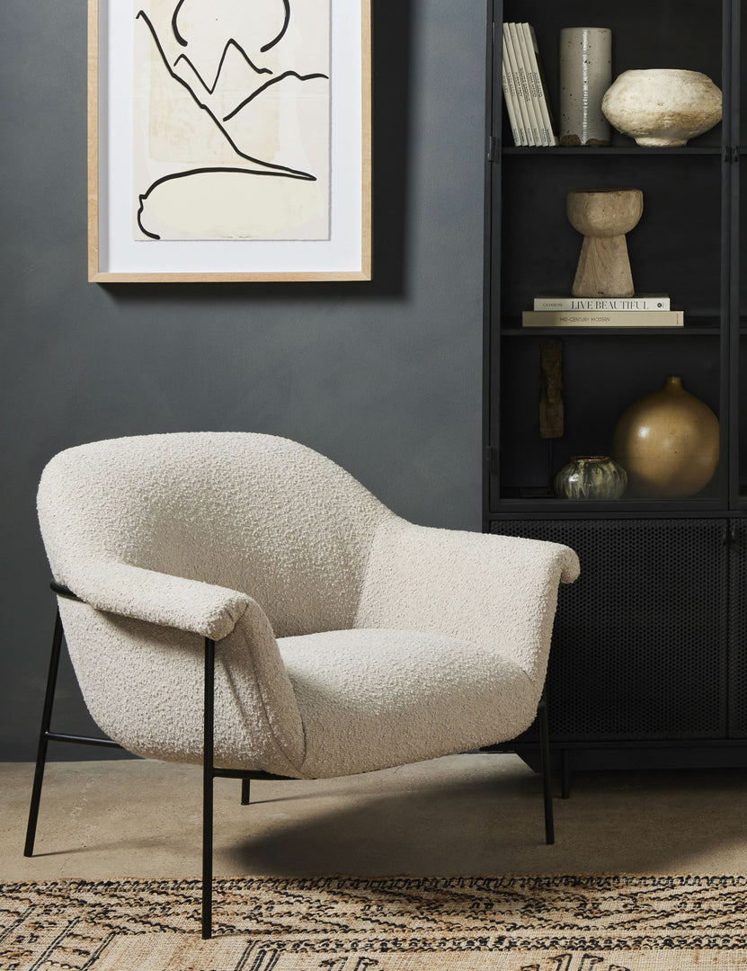 Penelope Rolled Arm Accent Chair