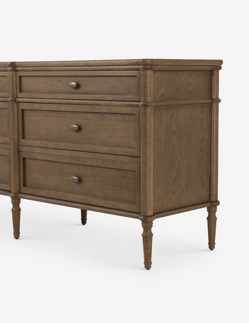 Delancey 6-Drawer Large Oak Dresser