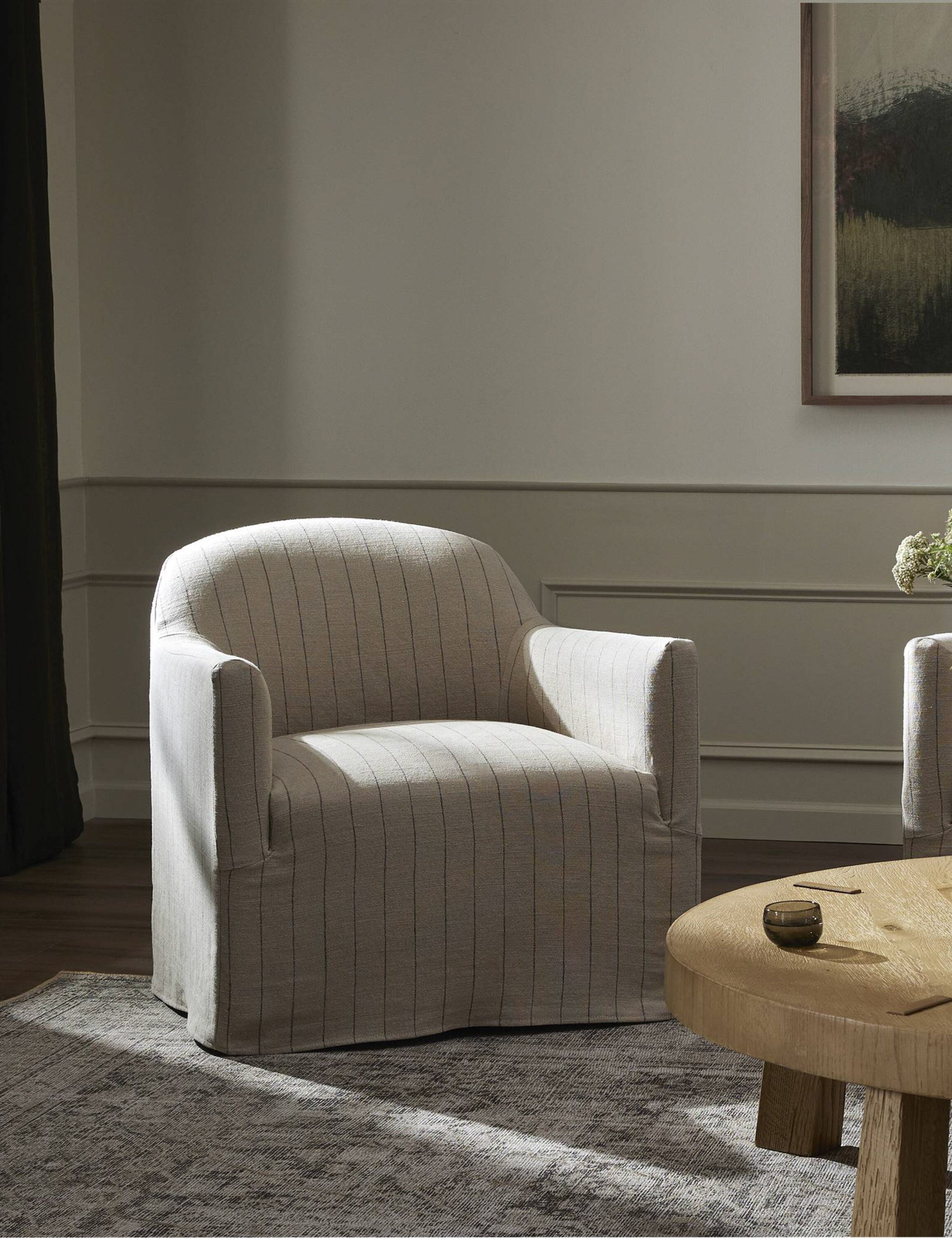 Four Hands Lowell Slipcover Swivel Chair - Thumbnail 3