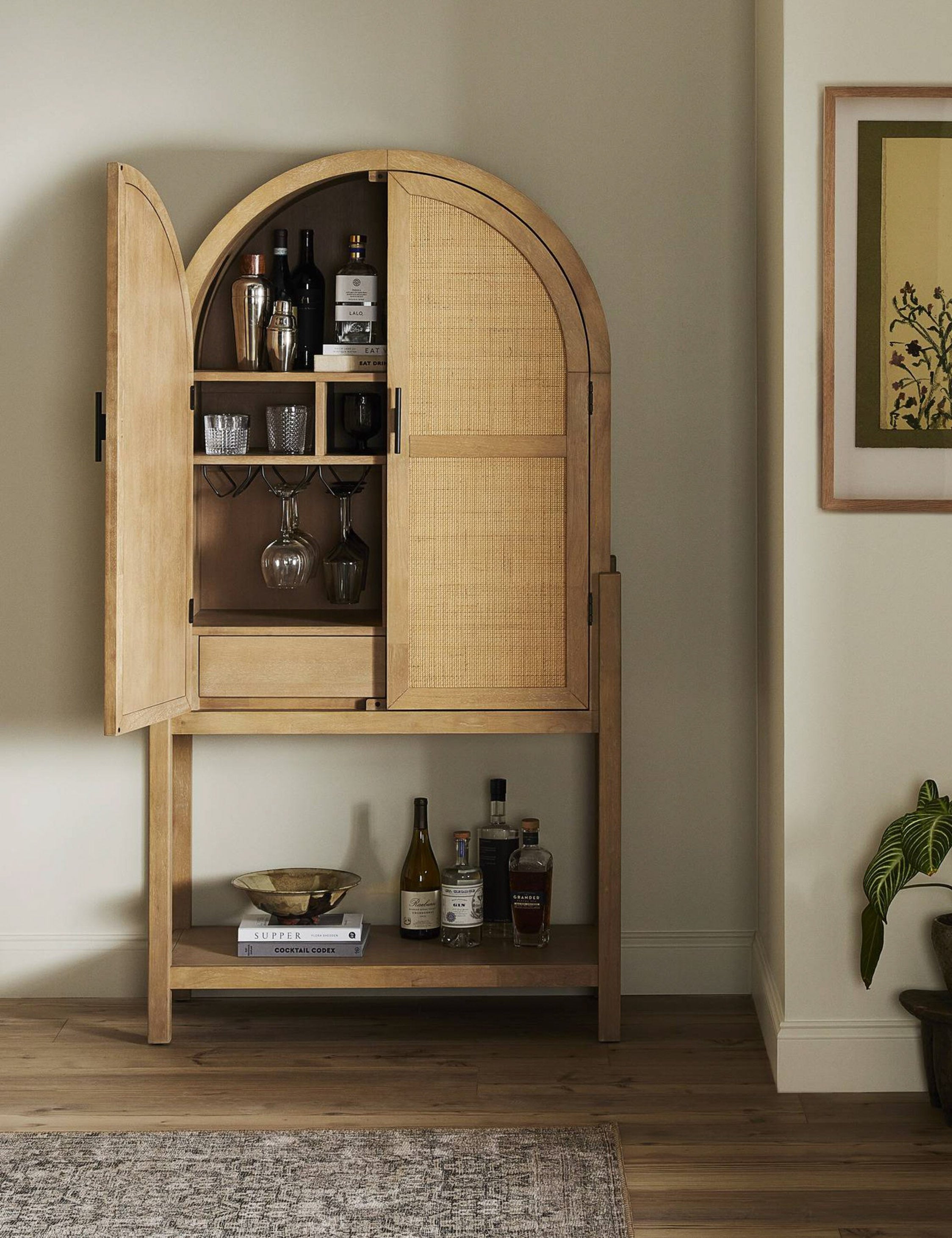 Philene Tall Bar Cabinet - Thumbnail 5