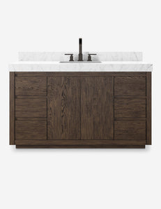 Open Box: Catalan Bath Vanity, Espresso Oak 55" Single