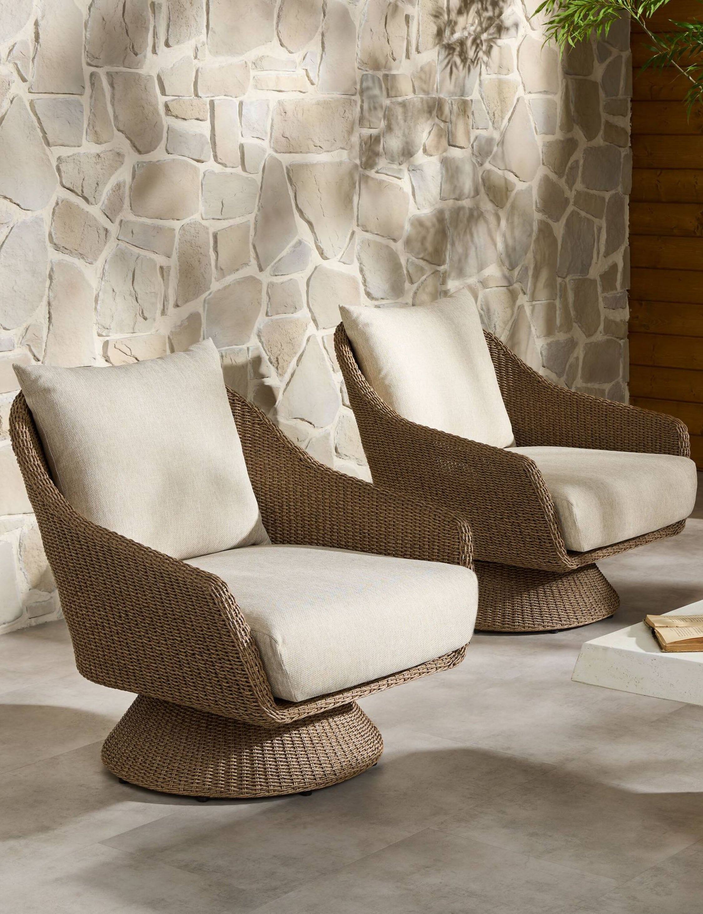 Chauncey Outdoor Swivel Chair - Thumbnail 5