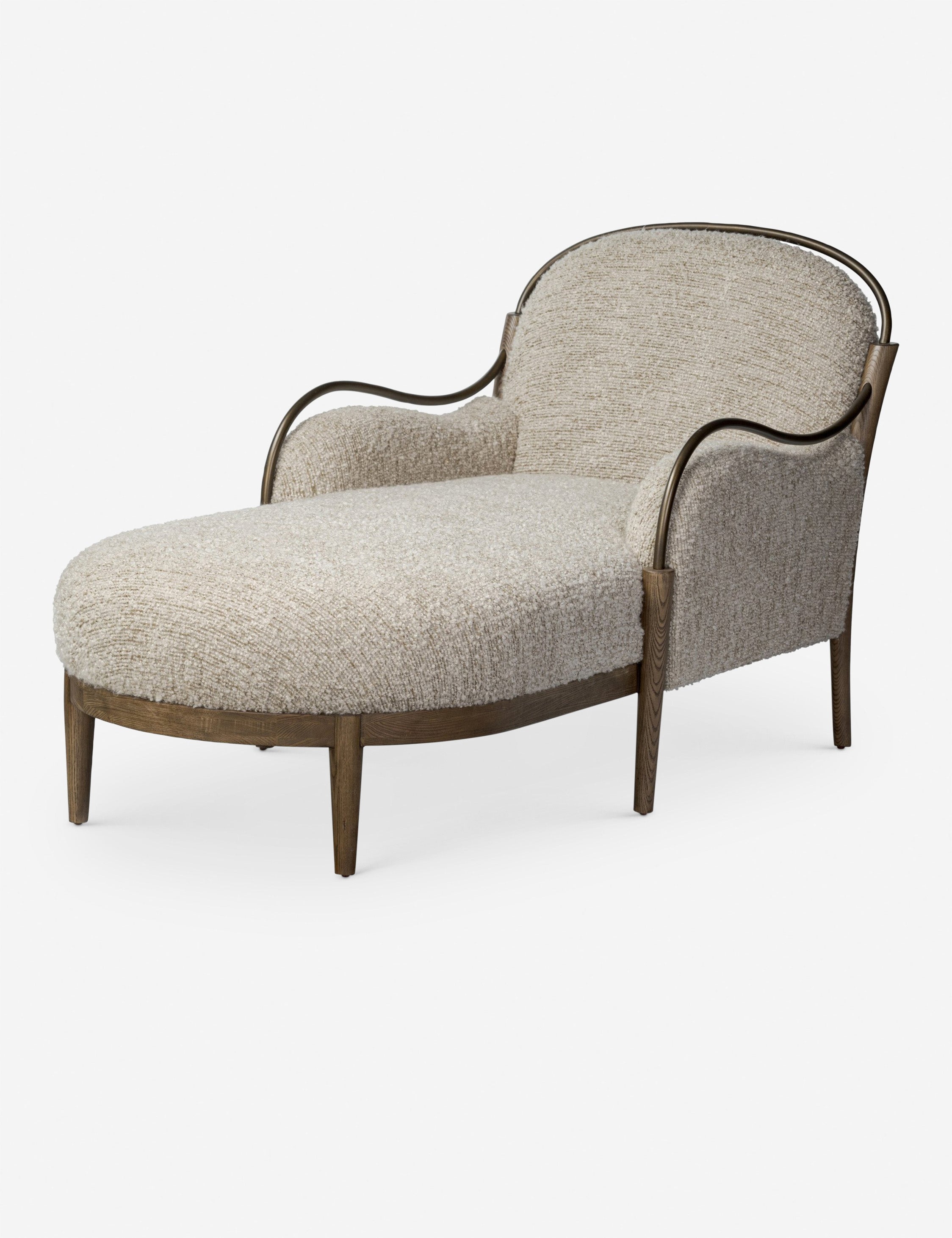Open Box: Demi Chaise, Stone by Amber Lewis x Four Hands