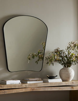 Kitsa Mantel Mirror : Polished Brass